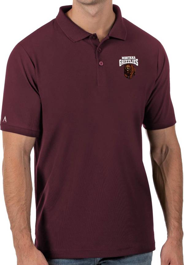 Antigua Men's Montana Grizzlies Maroon Legacy Pique Polo