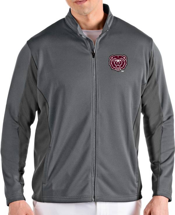 Antigua Men's Missouri State Bears Grey Passage Full-Zip Jacket