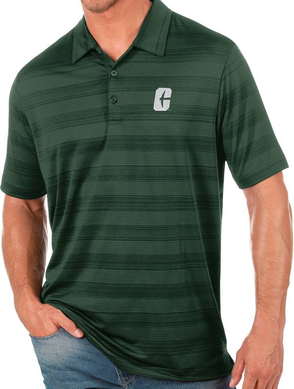 Antigua Men's Charlotte 49ers Green Compass Polo