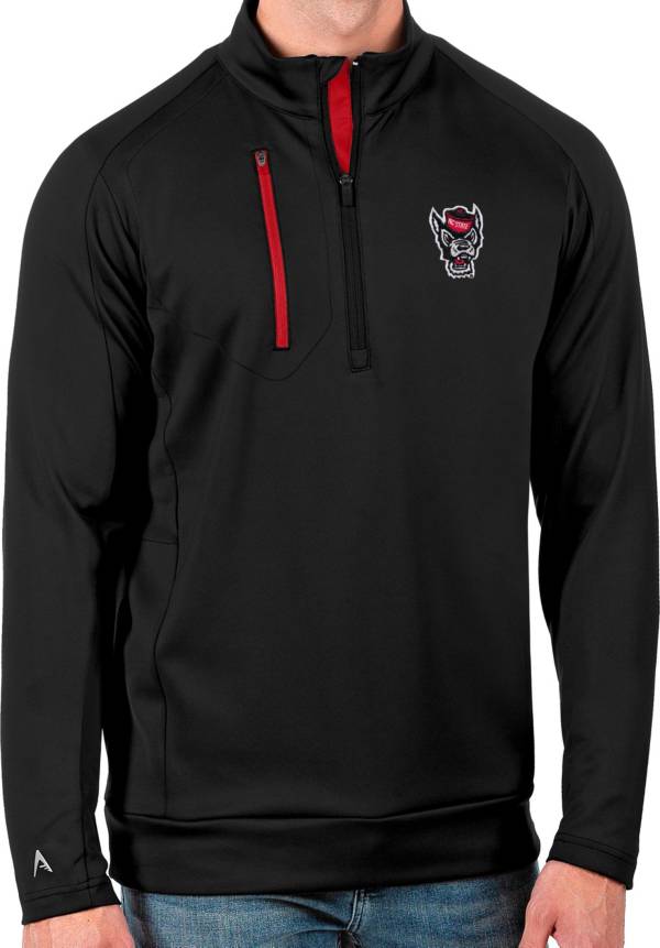 Antigua Men's NC State Wolfpack Black Generation Half-Zip Pullover Shirt