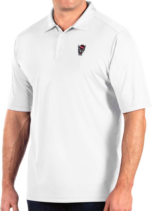 Antigua Men's NC State Wolfpack Tribute Performance White Polo