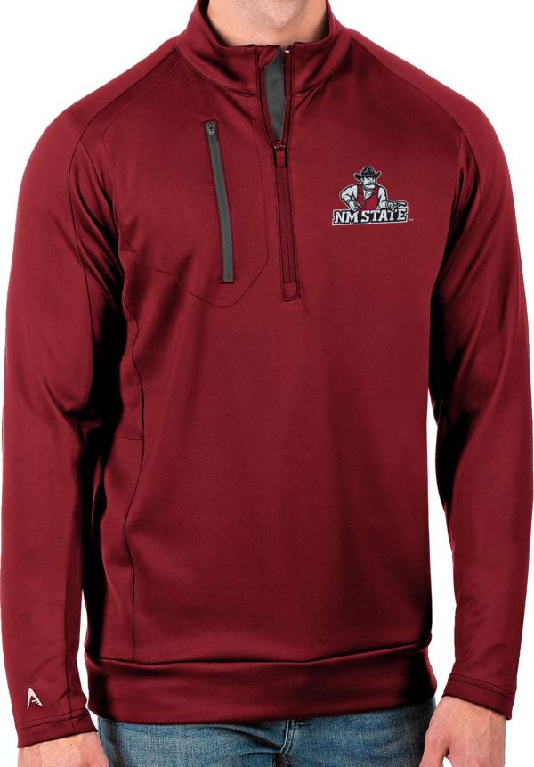 Antigua Men's New Mexico State Aggies Crimson Generation Half-Zip Pullover Shirt