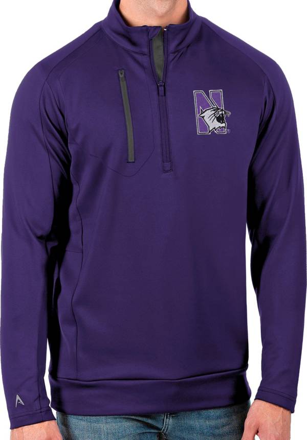 Antigua Men's Northwestern Wildcats Purple Generation Half-Zip Pullover Shirt