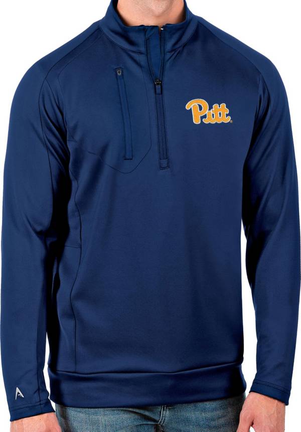 Antigua Men's Pitt Panthers Blue Generation Half-Zip Pullover Shirt product image