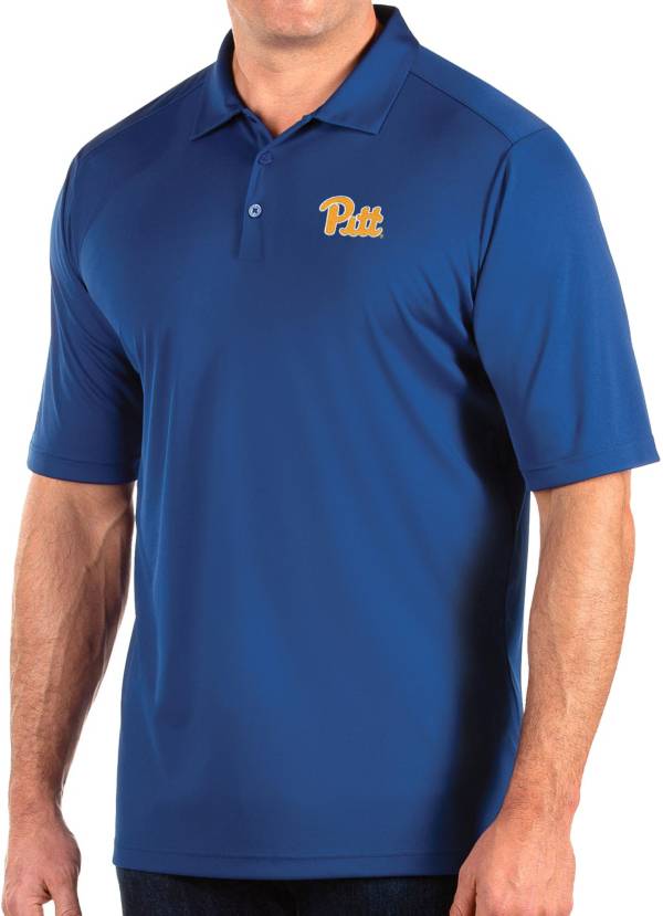 Antigua Men's Pitt Panthers Blue Tribute Performance Polo