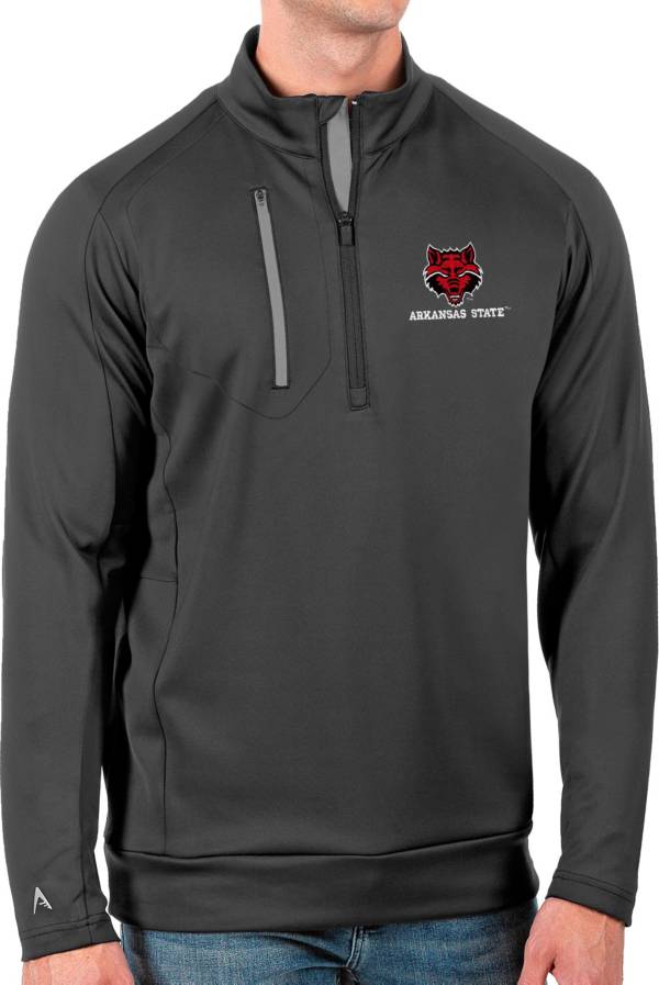 Antigua Men's Arkansas State Red Wolves Grey Generation Half-Zip Pullover Shirt