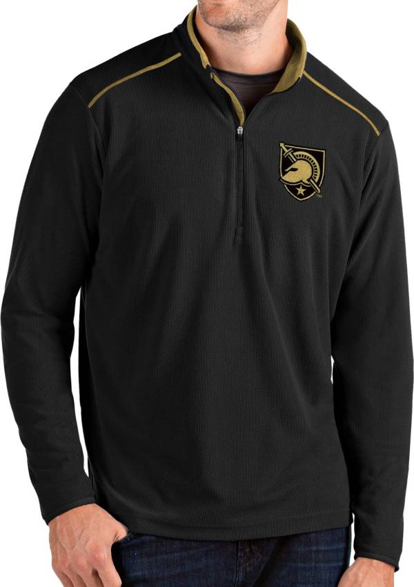 Antigua Men's Army West Point Black Knights Army Black Glacier Quarter-Zip Shirt