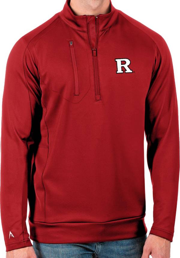 Antigua Men's Rutgers Scarlet Knights Scarlet Generation Half-Zip Pullover Shirt