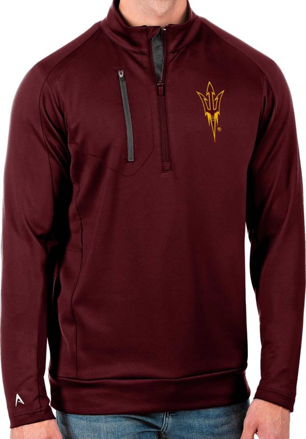 Antigua Men's Arizona State Sun Devils Maroon Generation Half-Zip Pullover Shirt