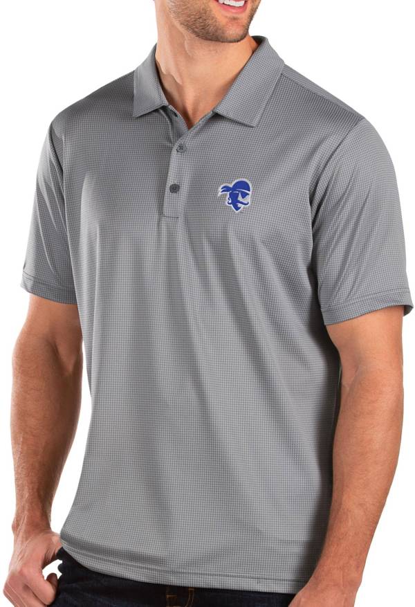 Antigua Men's Seton Hall Seton Hall Pirates Grey Balance Polo