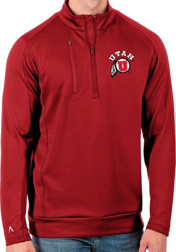 Antigua Men's Utah Utes Crimson Generation Half-Zip Pullover Shirt