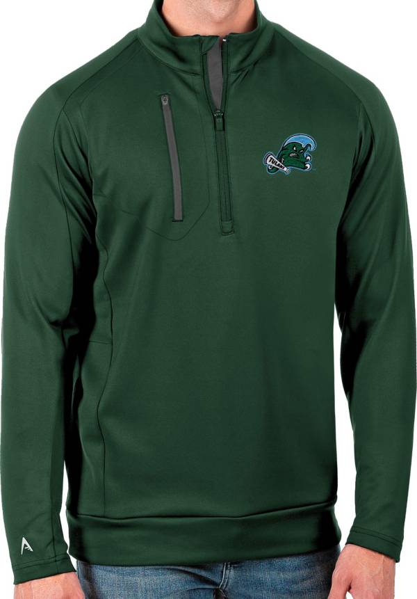 Antigua Men's Tulane Green Wave Olive Generation Half-Zip Pullover Shirt