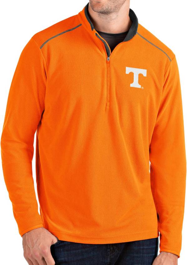 Antigua Men's Tennessee Volunteers Tennessee Orange Glacier Quarter-Zip Shirt