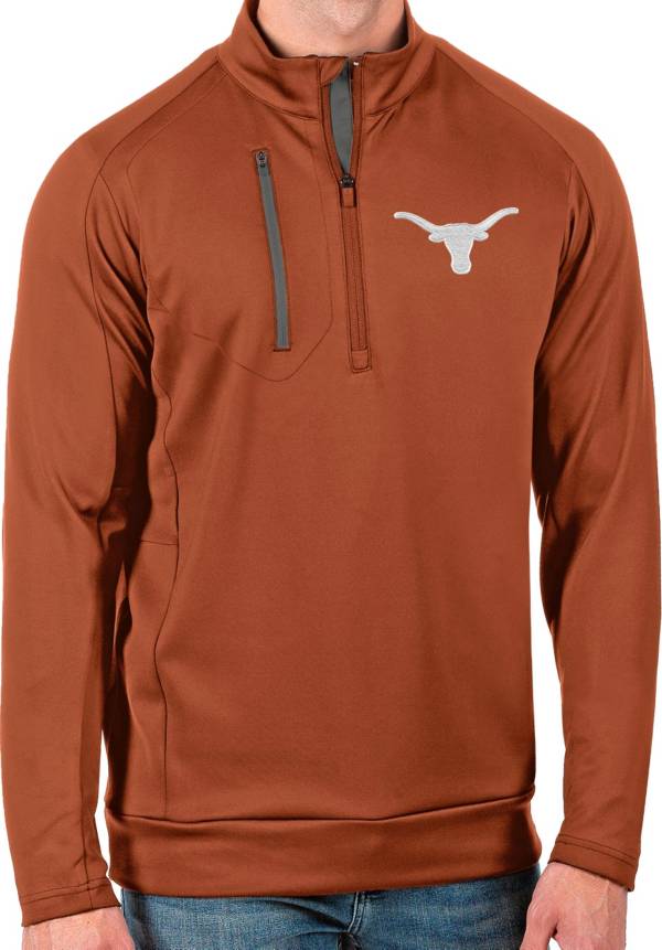 Antigua Men's Texas Longhorns Burnt Orange Generation Half-Zip Pullover Shirt