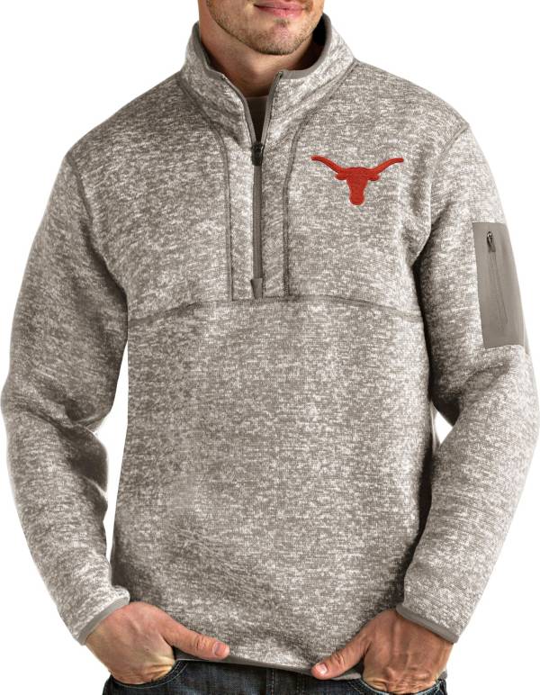 Antigua Men's Texas Longhorns Fortune Pullover White Jacket