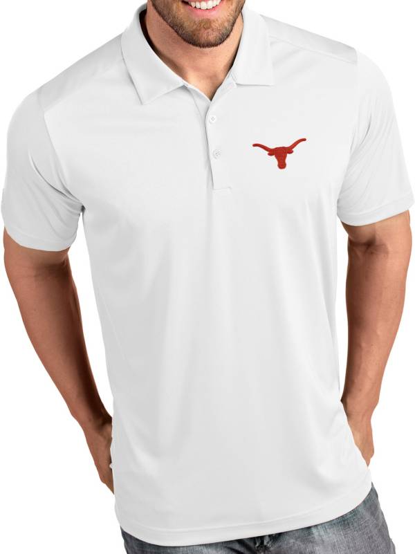 Antigua Men's Texas Longhorns Tribute Performance White Polo