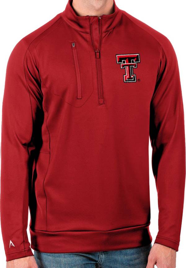 Antigua Men's Texas Tech Red Raiders Red Generation Half-Zip Pullover Shirt