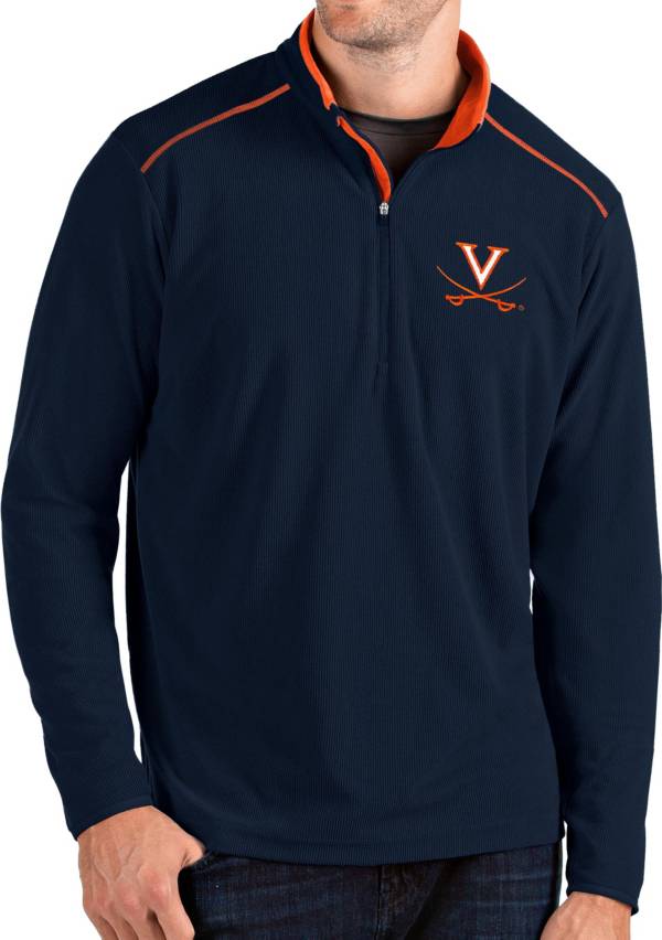 Antigua Men's Virginia Cavaliers Blue Glacier Quarter-Zip Shirt