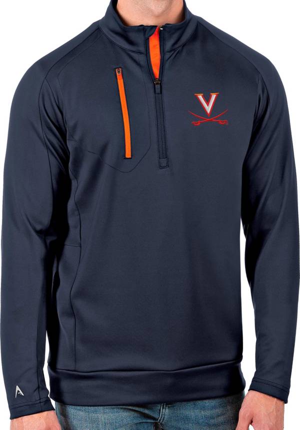 Antigua Men's Virginia Cavaliers Blue Generation Half-Zip Pullover Shirt