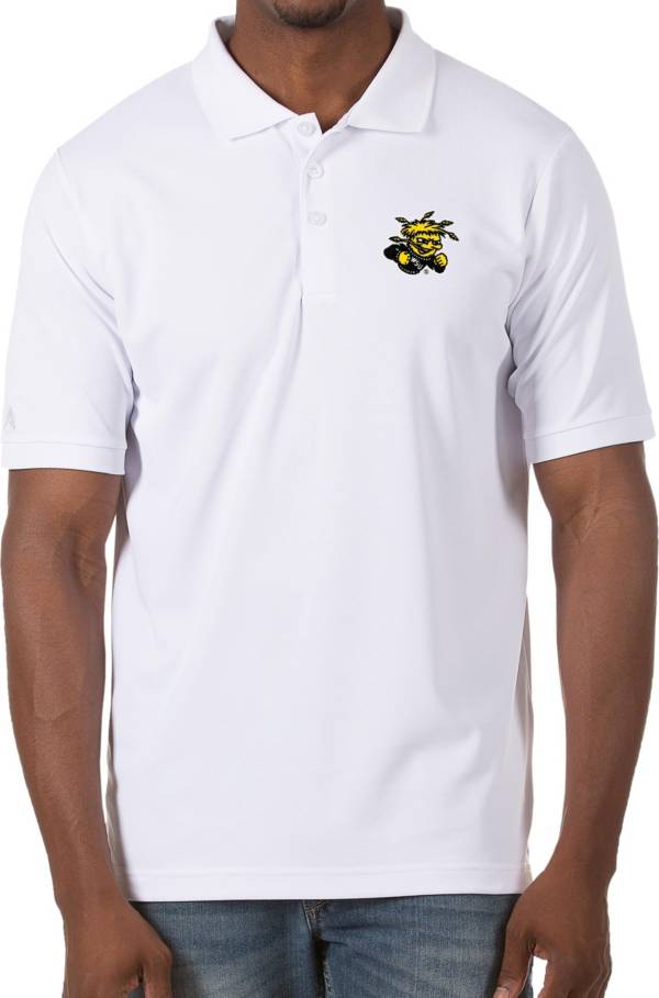 Antigua Men's Wichita State Shockers Legacy Pique White Polo