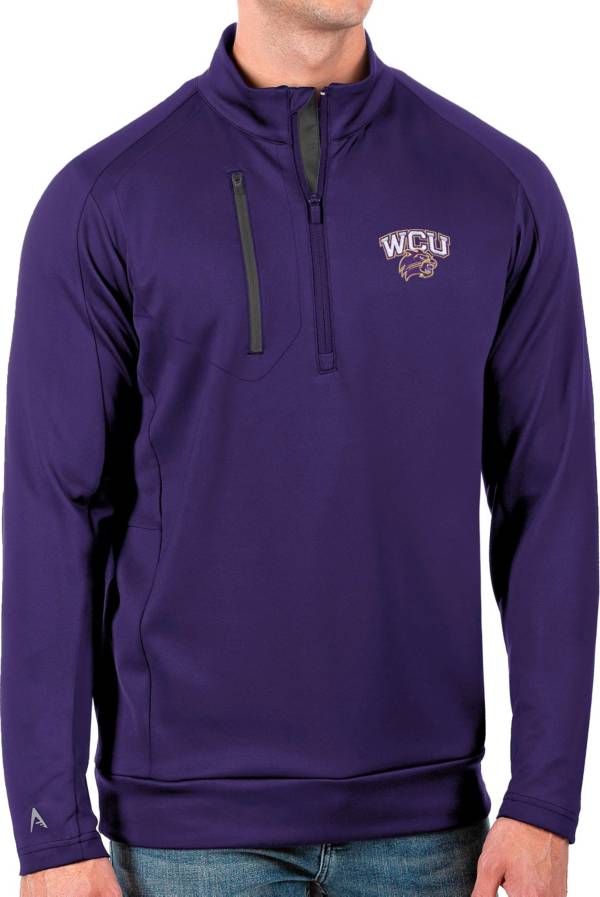 Antigua Men's Western Carolina Catamounts Purple Generation Half-Zip Pullover Shirt product image