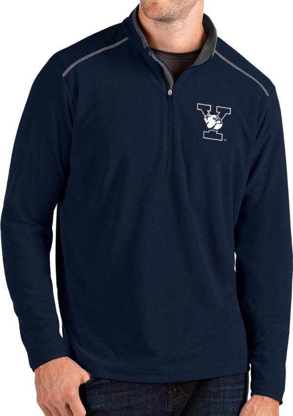 Antigua Men's Yale Bulldogs Yale Blue Glacier Quarter-Zip Shirt product image