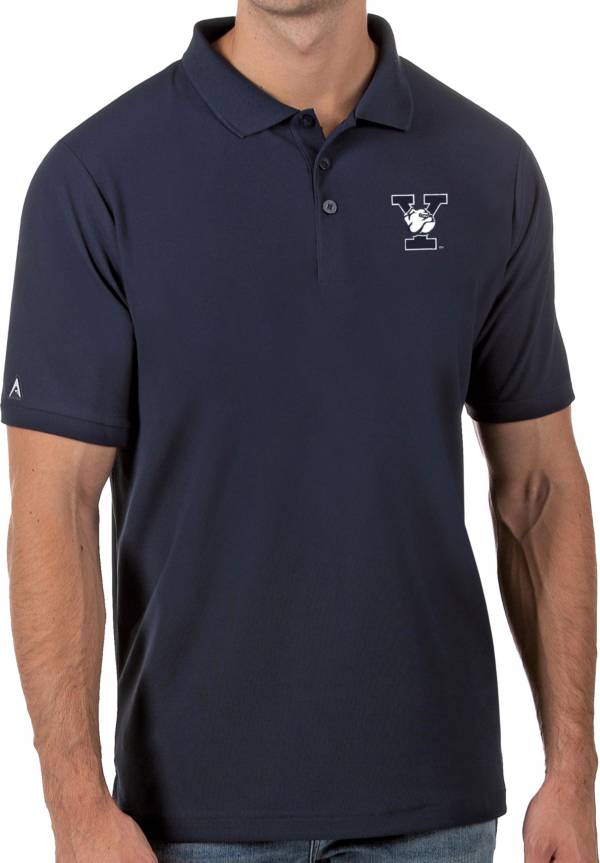 Antigua Men's Yale Bulldogs Yale Blue Legacy Pique Polo