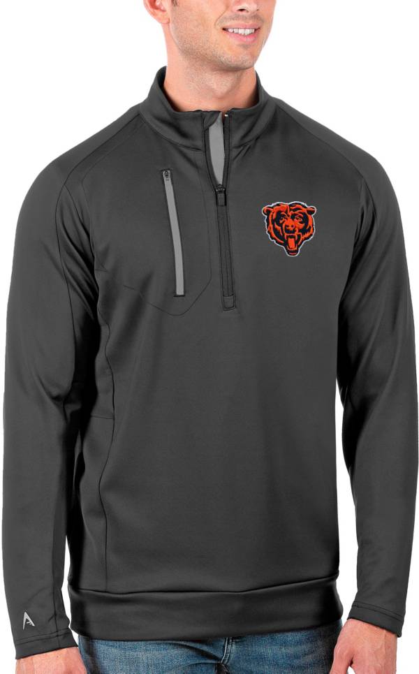 Antigua Men's Chicago Bears Grey Generation Half-Zip Pullover