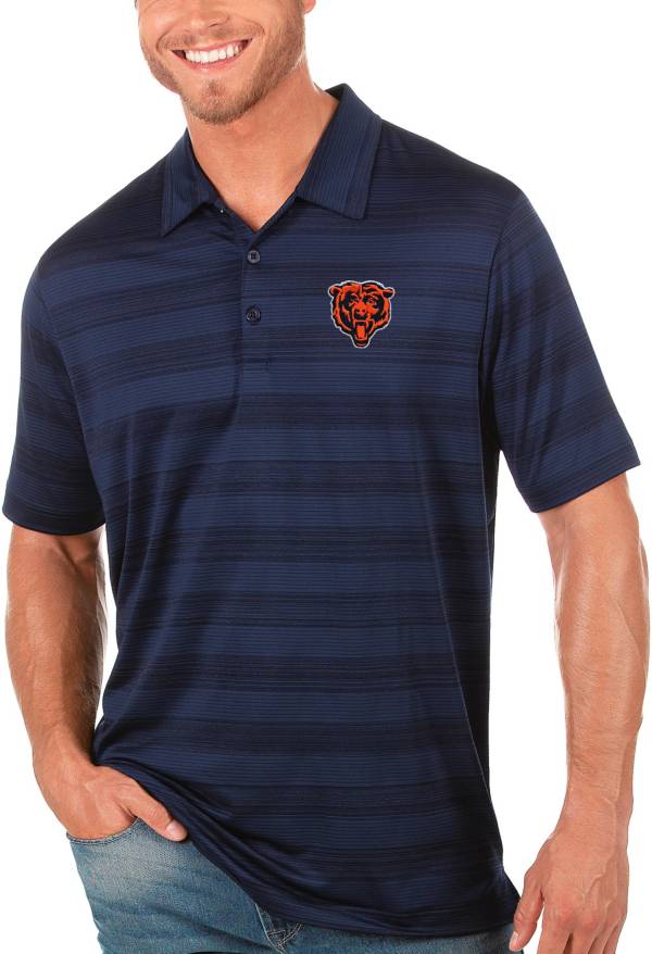 Antigua Men's Chicago Bears Navy Compass Polo