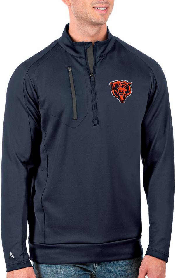 Antigua Men's Chicago Bears Navy Generation Half-Zip Pullover