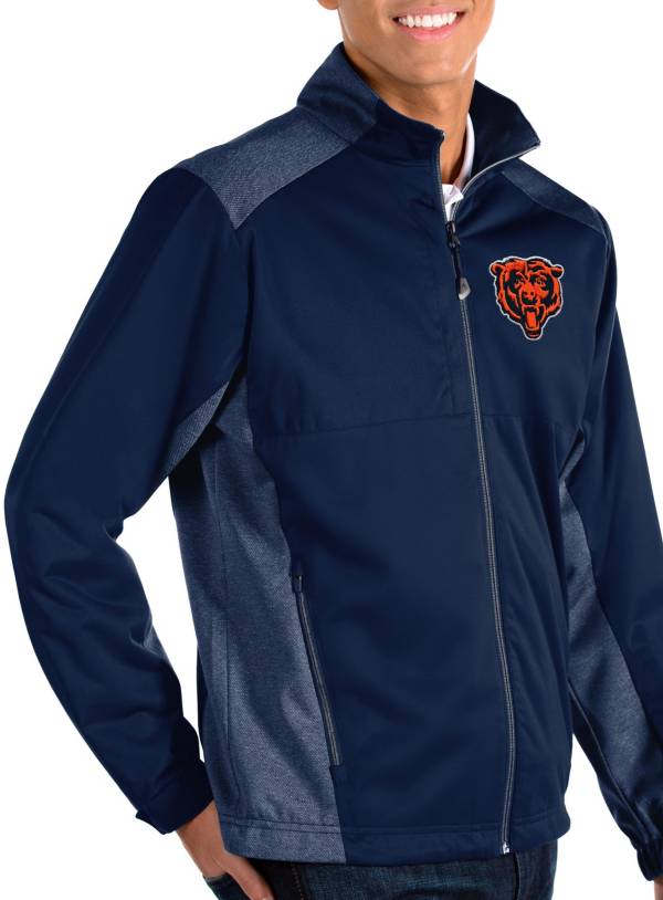 Antigua Men's Chicago Bears Navy Revolve Full-Zip Jacket