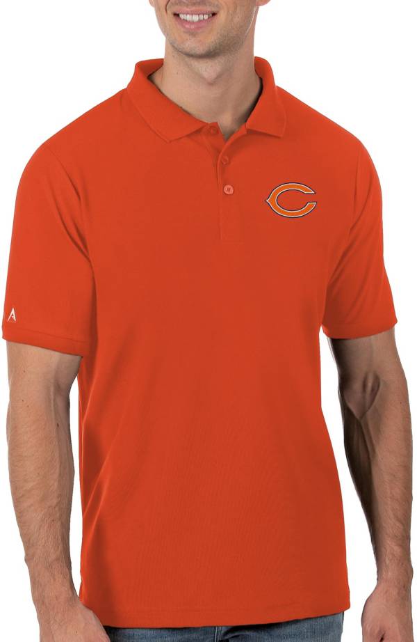 Antigua Men's Chicago Bears Orange Legacy Pique Polo product image