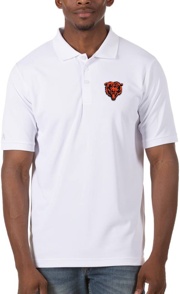 Antigua Men's Chicago Bears White Legacy Polo