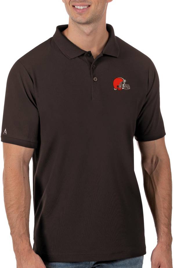 Antigua Men's Cleveland Browns Brown Legacy Pique Polo product image