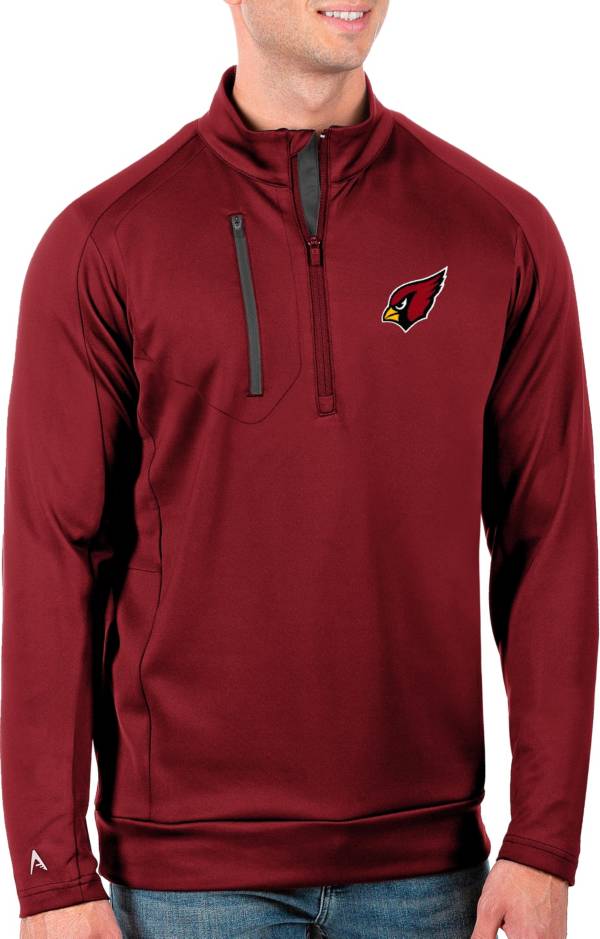 Antigua Men's Arizona Cardinals Red Generation Half-Zip Pullover