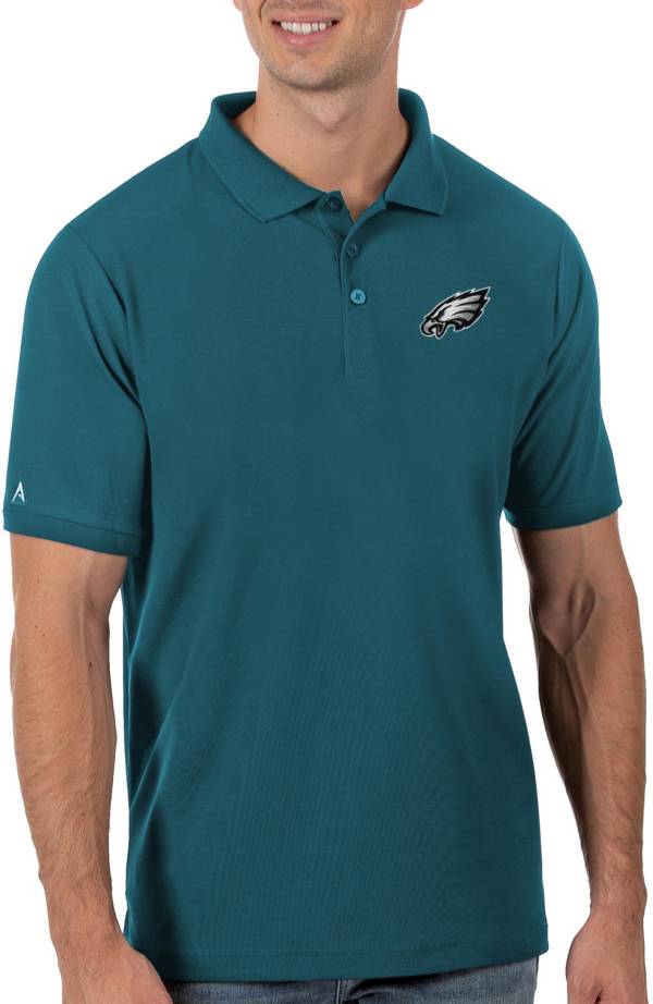 Antigua Men's Philadelphia Eagles Green Legacy Pique Polo