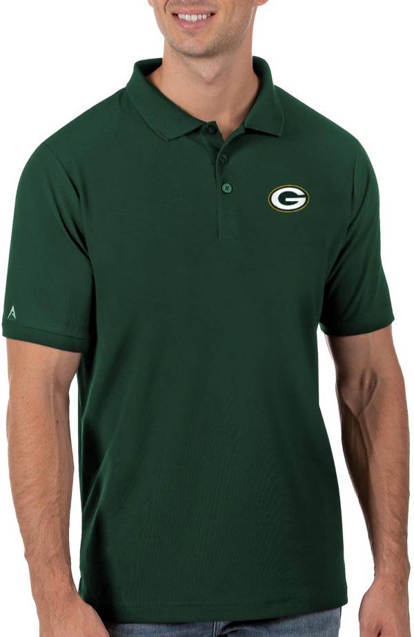 Antigua Men's Green Bay Packers Green Legacy Pique Polo