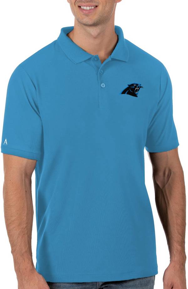 Antigua Men's Carolina Panthers Blue Legacy Pique Polo