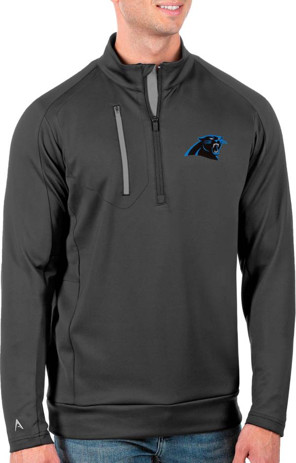 Antigua Men's Carolina Panthers Grey Generation Half-Zip Pullover product image