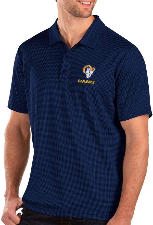 Antigua Men's Los Angeles Rams Royal Balance Polo