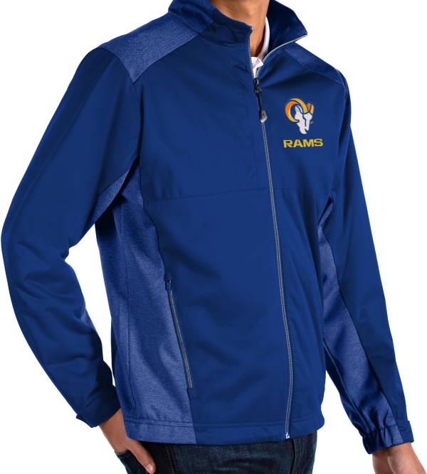 Antigua Men's Los Angeles Rams Royal Revolve Full-Zip Jacket