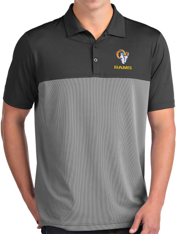 Antigua Men's Los Angeles Rams Grey Venture Polo