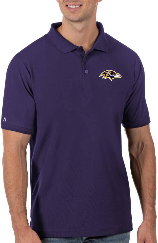 Antigua Men's Baltimore Ravens Purple Legacy Pique Polo