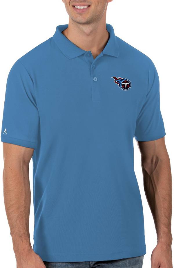 Antigua Men's Tennessee Titans Blue Legacy Pique Polo