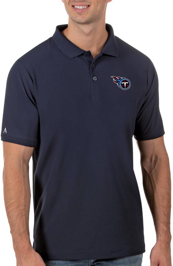 Antigua Men's Tennessee Titans Navy Legacy Pique Polo product image