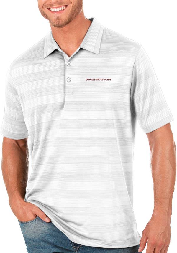 Antigua Men's Washington Football Team Compass White Polo