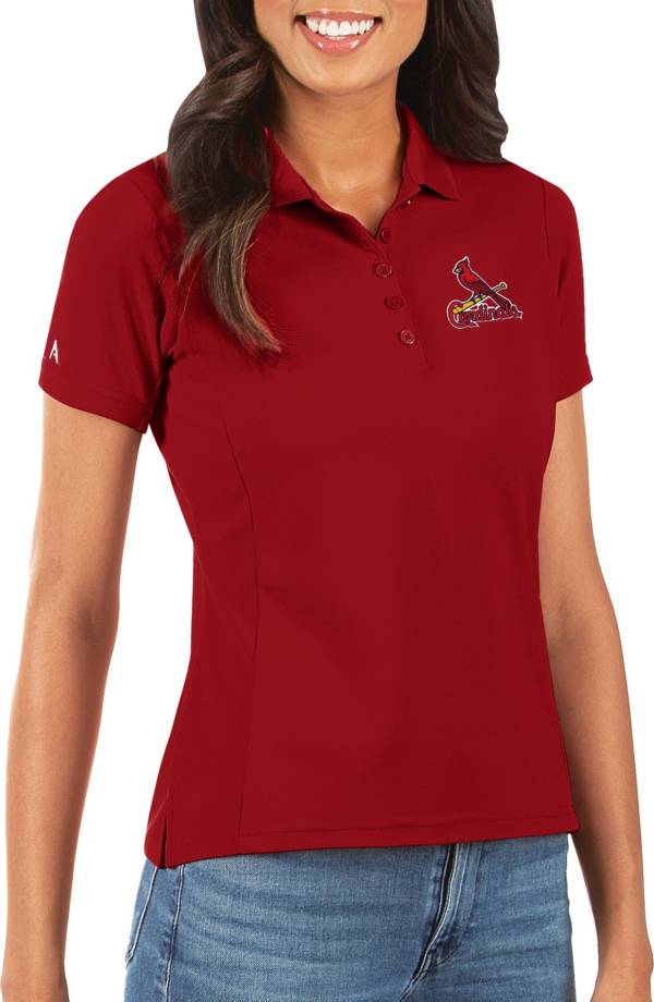 Antigua Women's St. Louis Cardinals Red Legacy Pique Polo