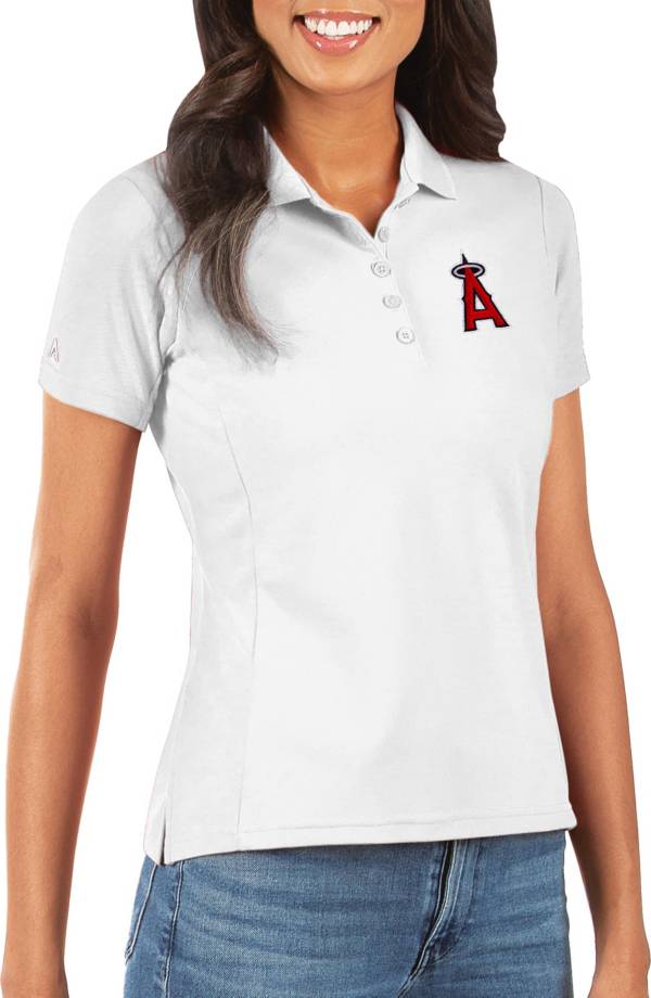 Antigua Women's Los Angeles Angels White Legacy Pique Polo