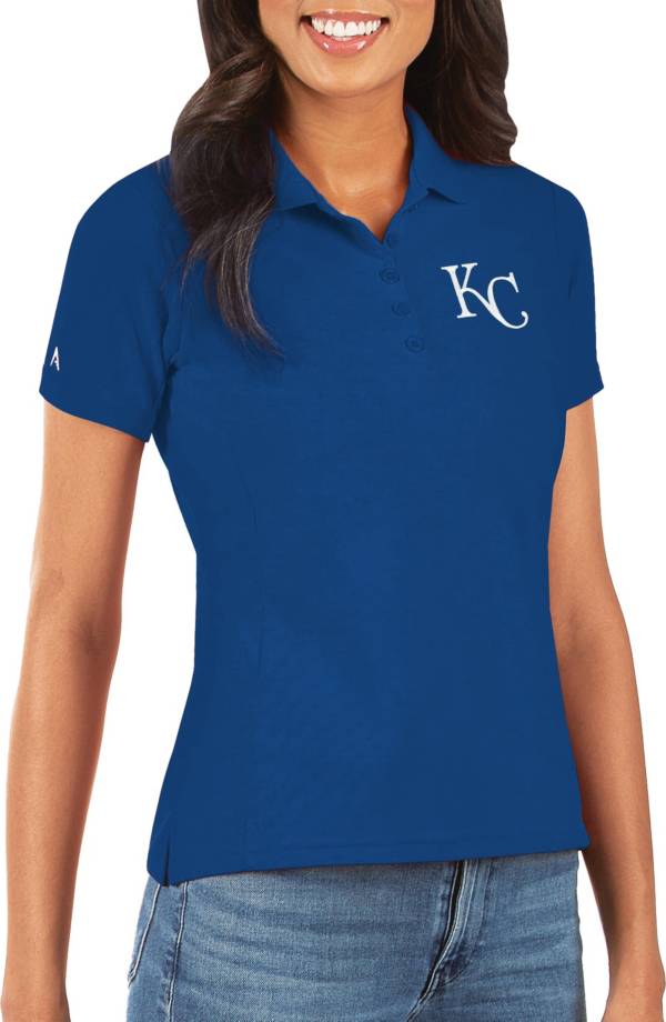Antigua Women's Kansas City Royals Royal Legacy Pique Polo