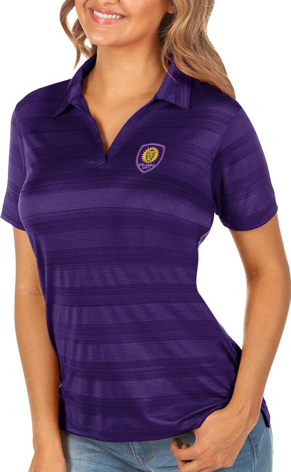 Antigua Women's Orlando City Purple Compass Polo